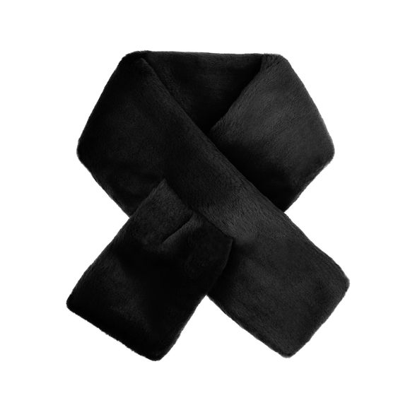 Modern Scarf - Womens Faux Fur Stoles Wraps - Soft Collar For Jackets (black❤️